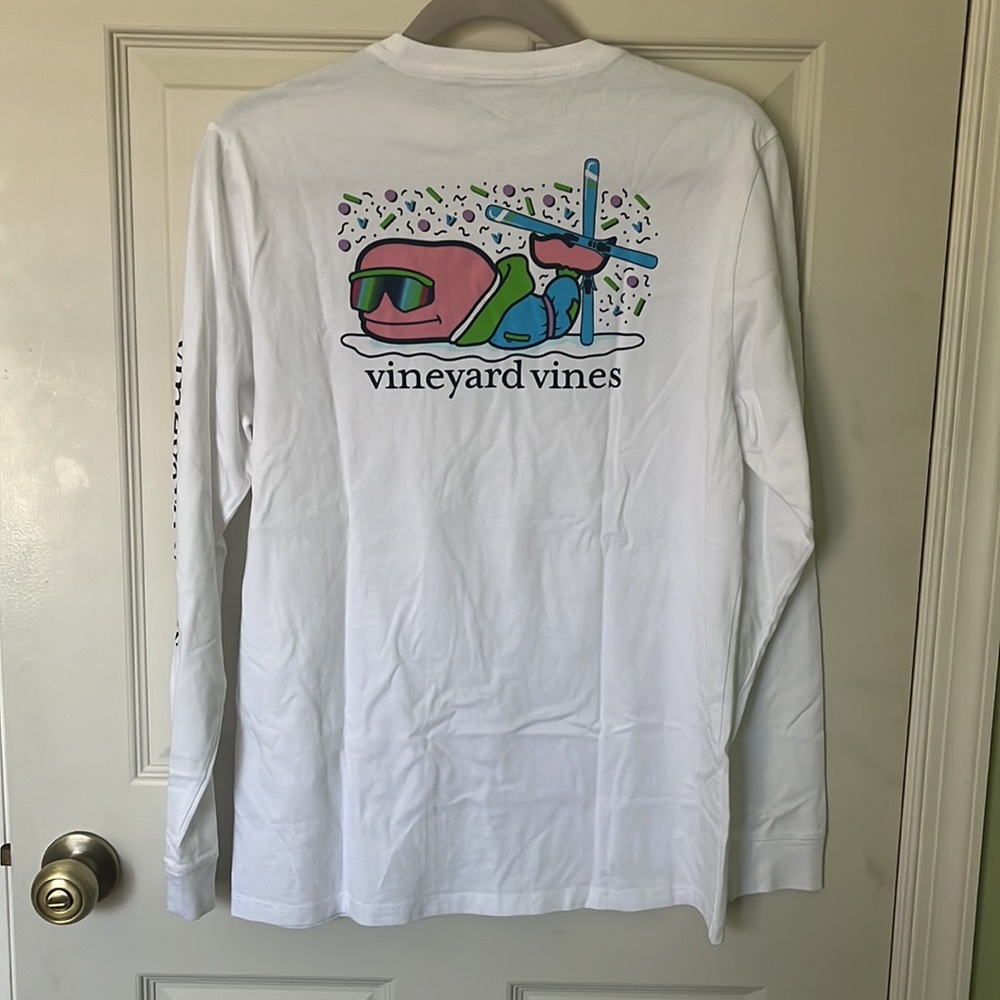 Boys girls xl vineyard vines long sleeve skier tee